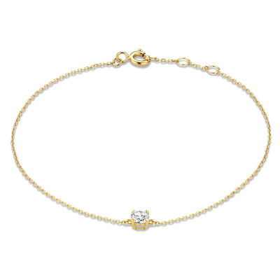 Cléa Moissanit-Stein-Armband | Gold