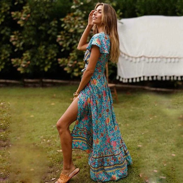 Veronica™ - Maxikleid mit hohem Schlitz