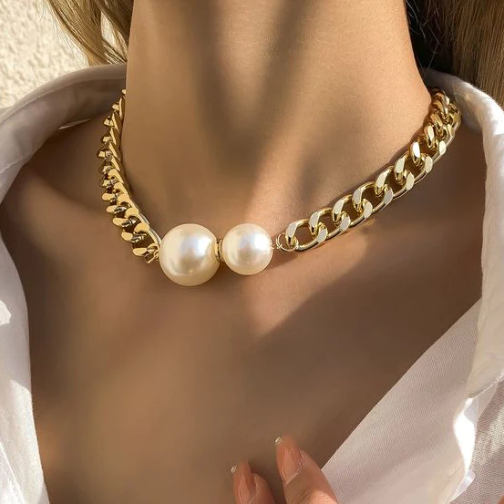 Elegante Doppel-Perlenkette