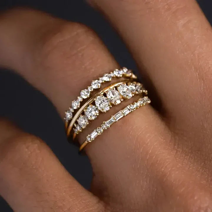 Eleganter Vintage-Ring aus Zirkonia