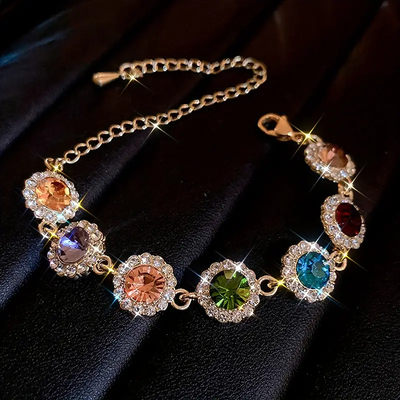 Bunter Zirkonia-Armband