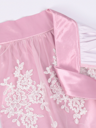 Damen Rosa mit Schleife Oktoberfest Dirndl Kleid
