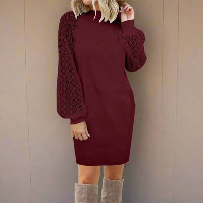Stilvoller Langer Pullover mit Puffärmeln für Damen | Ideal für den Winter