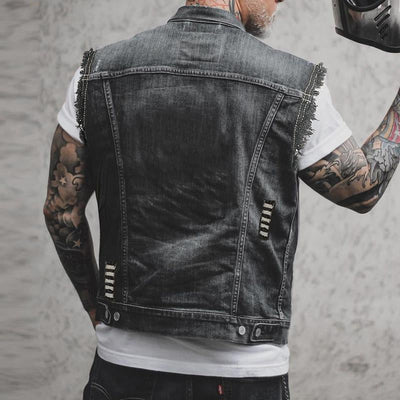 Weste Herren Vintage Stil | Ärmellose Freizeitweste Mit Taschen