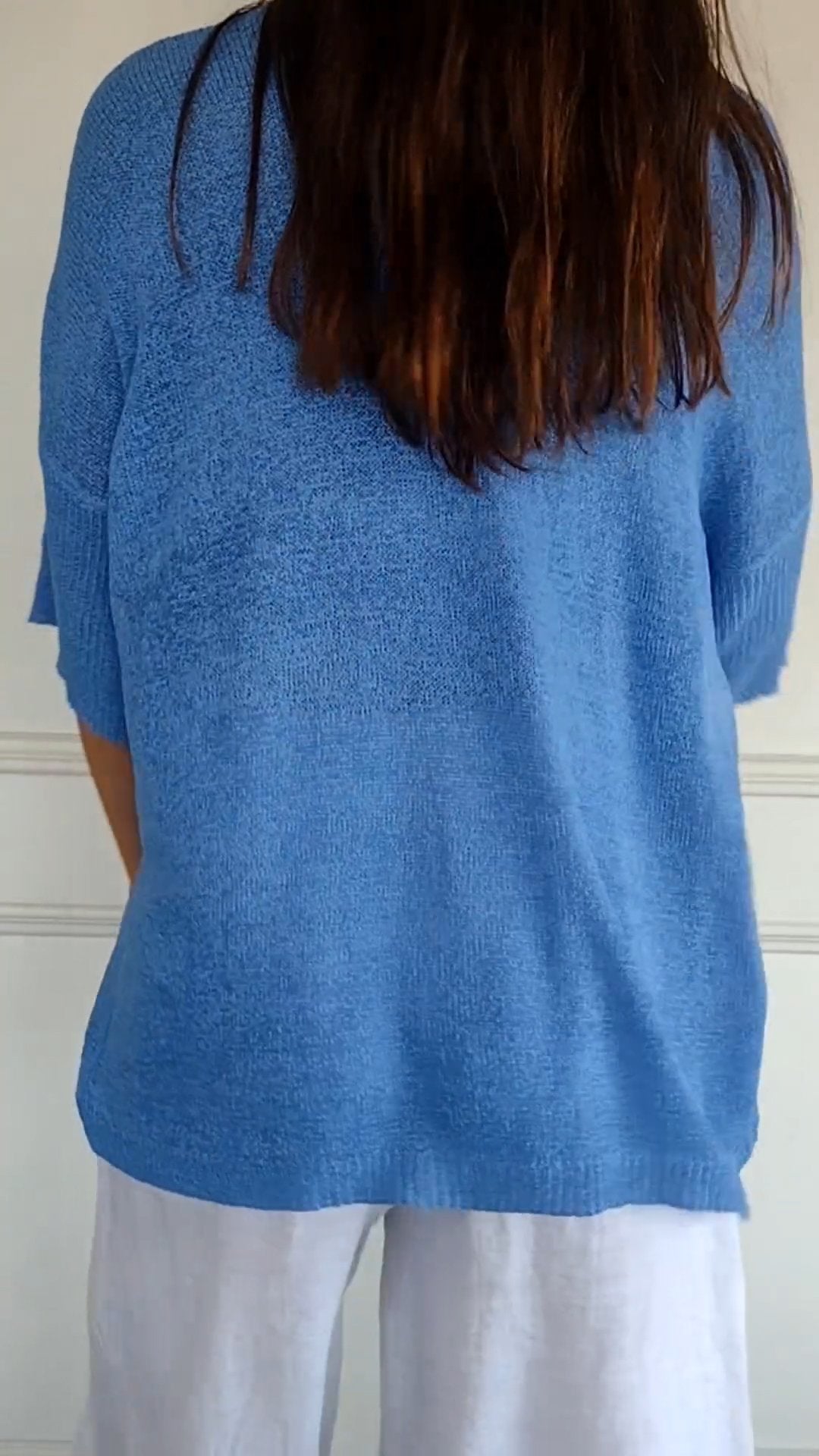 Strickpullover mit V-Ausschnitt für Damen