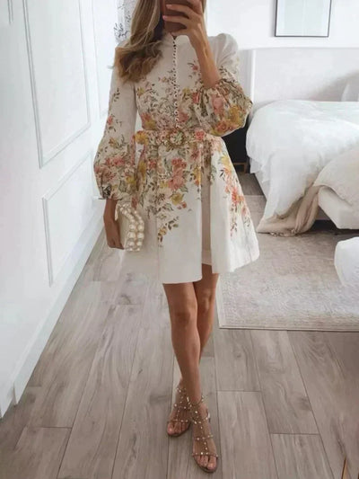 Ciren - ZEIGEN SIE ELEGANZ UND STIL – MIT UNSEREM KNOPFSCHOCK-KLEID