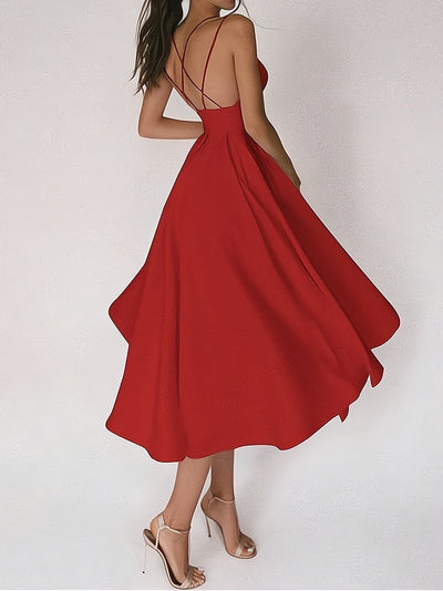 Charline™ – Damen Abendkleid Lang mit V-Ausschnitt Eleganz & Komfort