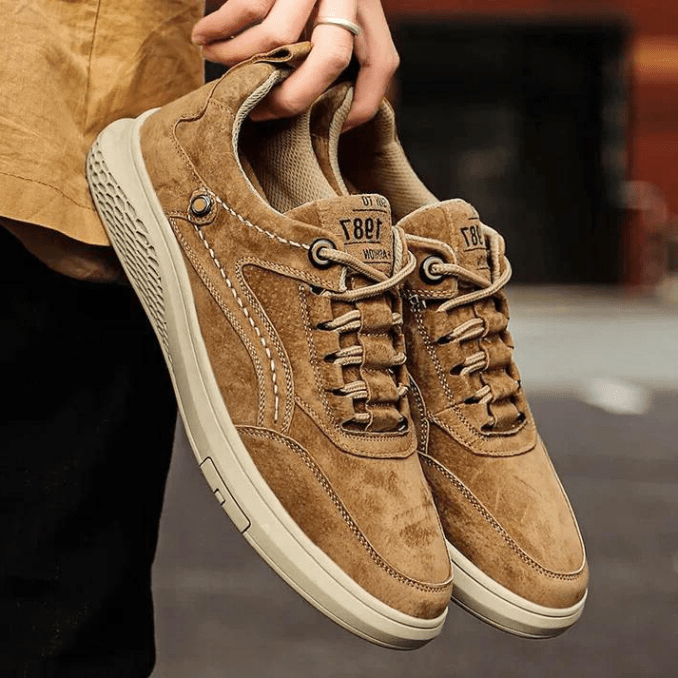 Fudus | Herren Sneakers Italienische Wildleder Sneakers Lässig Und Komfortabel