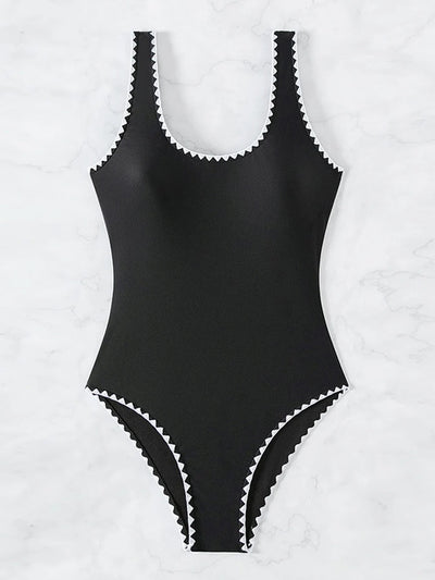 SwimAura™ – Eleganter Einteiler-Badeanzug für stilbewusste Frauen
