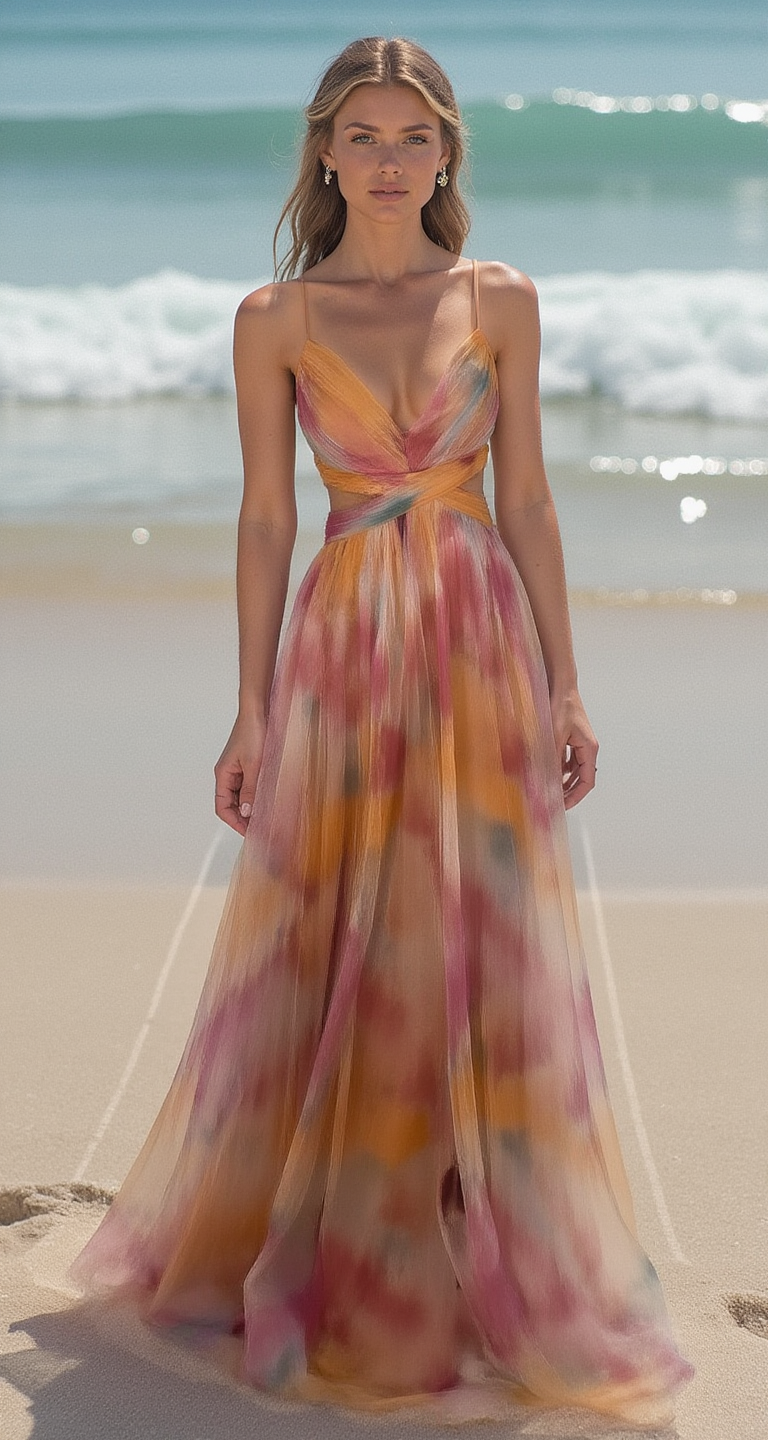 Lumeline™ – Elegantes Damen Hochzeitsgastkleid mit Verstellbarer Schnürung
