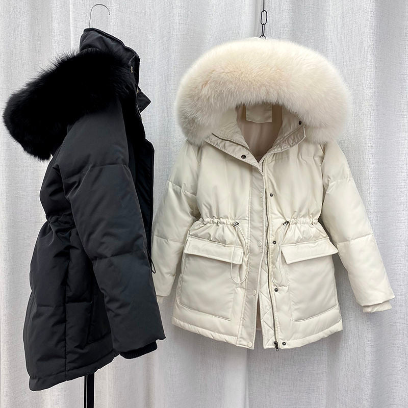 Stilvolle Winter Parkajacke Mit Fellkapuze Für Damen | Perfekt für Outdoor-Aktivitäten