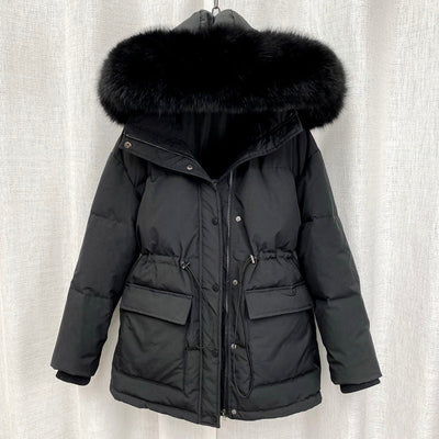 Stilvolle Winter Parkajacke Mit Fellkapuze Für Damen | Perfekt für Outdoor-Aktivitäten