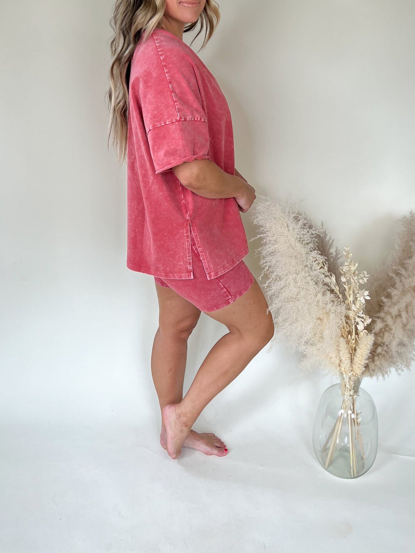 Amarra Lockeres T-Shirt und Shorts Set