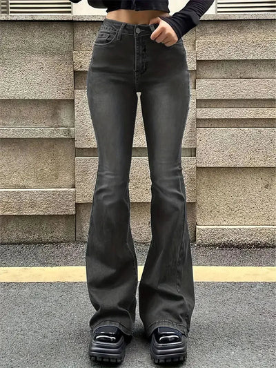 Arlys Hochtaillierte Schlagjeans