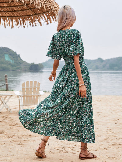 Attina Maxikleid mit Schmetterlingsärmeln