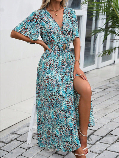 Attina Maxikleid mit Schmetterlingsärmeln