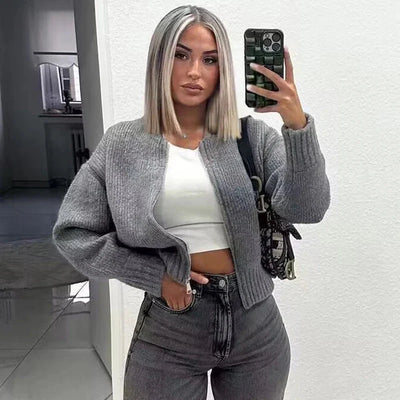 Ayesha Strickjacke mit Reißverschluss