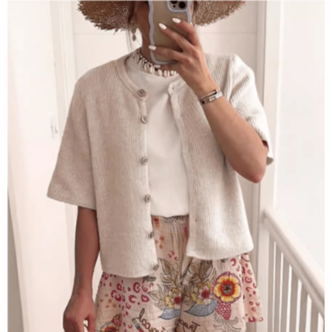 Babette Strickjacke mit Knöpfen