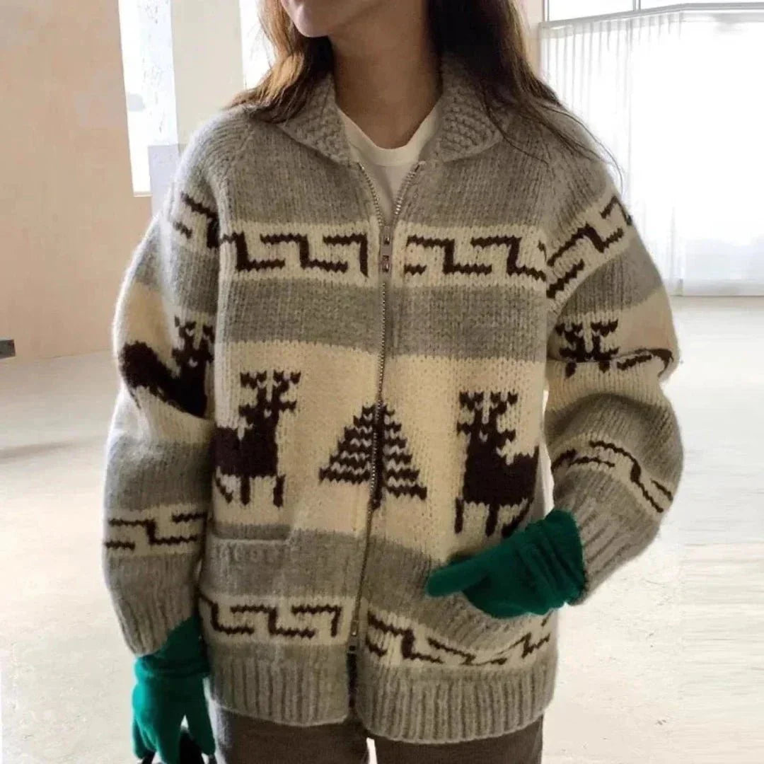 Blanche Strick-Weihnachtsjacke im Oversized-Look