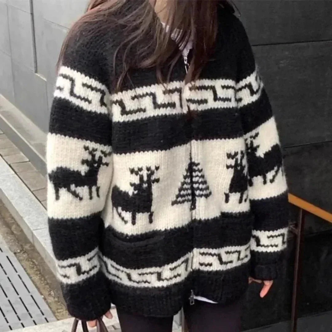 Blanche Strick-Weihnachtsjacke im Oversized-Look