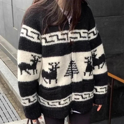 Blanche Strick-Weihnachtsjacke im Oversized-Look