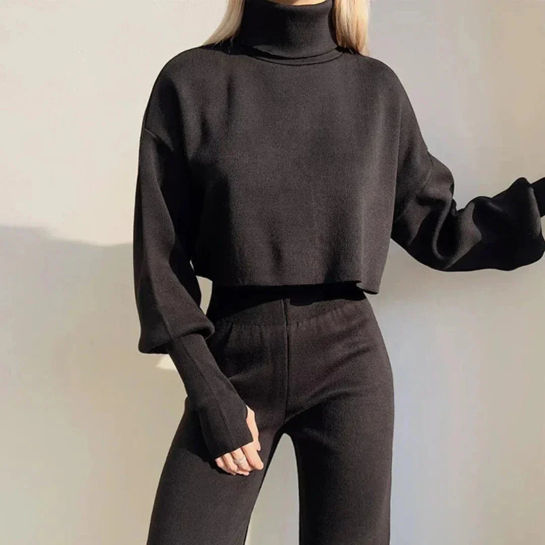 Caitronia Rollkragenpullover und Hosenset