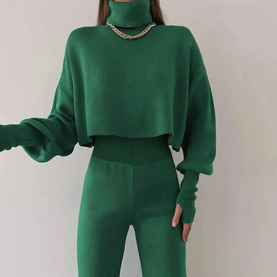 Caitronia Rollkragenpullover und Hosenset