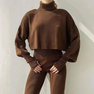 Caitronia Rollkragenpullover und Hosenset