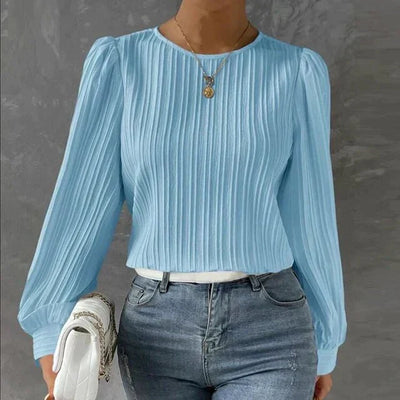 Daisyree - Struktur-Bluse für Mühelose Eleganz