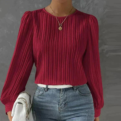 Daisyree - Struktur-Bluse für Mühelose Eleganz
