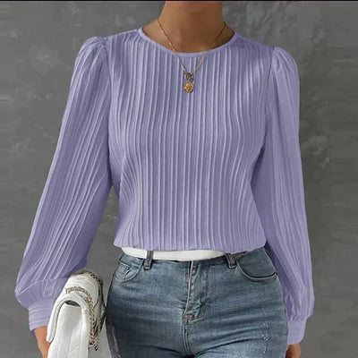 Daisyree - Struktur-Bluse für Mühelose Eleganz