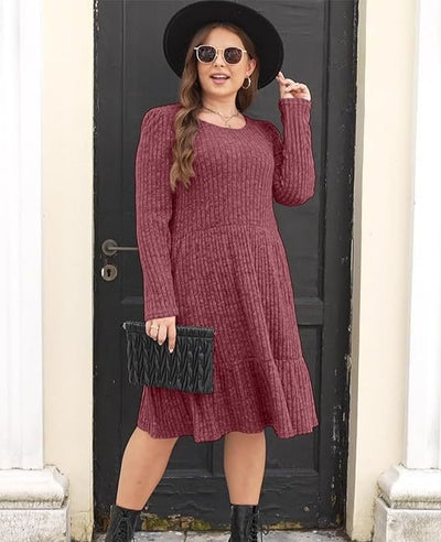Carolla Strickkleid mit langen Ärmeln