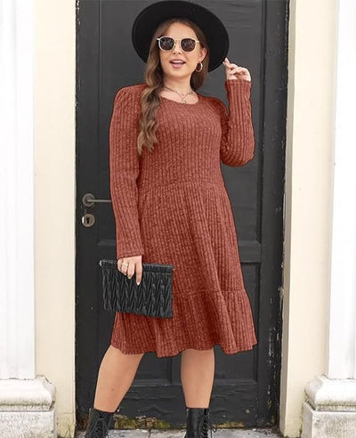 Carolla Strickkleid mit langen Ärmeln
