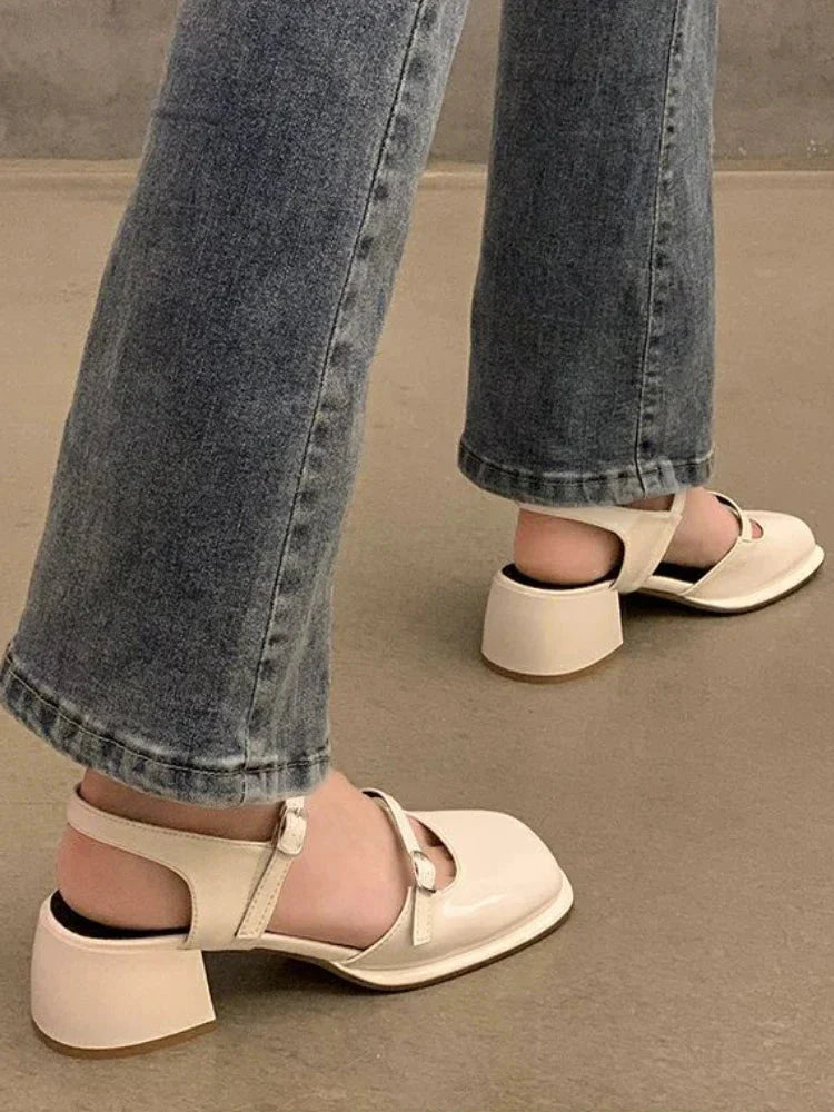 Chesa Vintage Blockabsatz-Sandalen