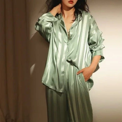 Christabel Gestreiftes Pyjama-Set