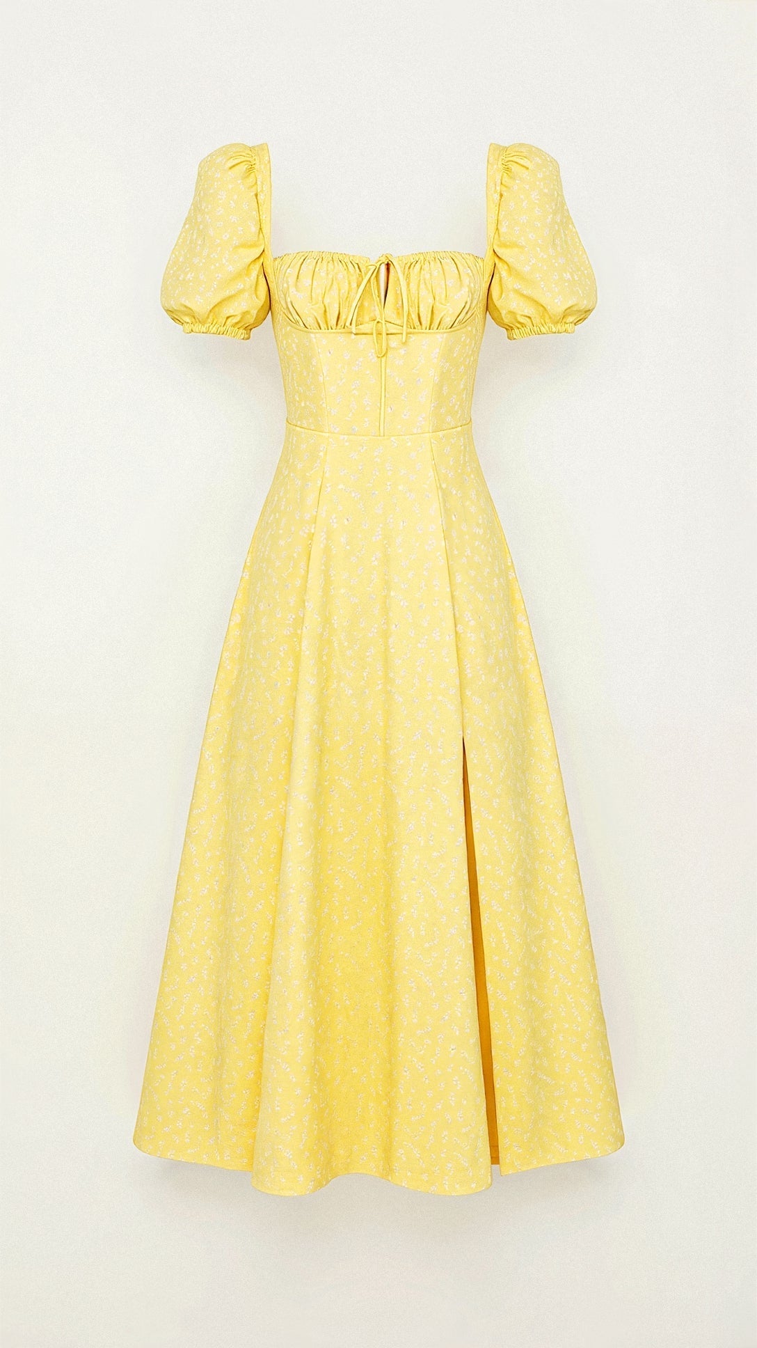 Daniela - Midikleid - Quadratische Halslinie