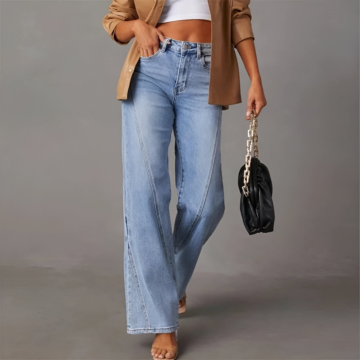 Dorothea - Weitgeschnittene Jeans - Hoher Bund