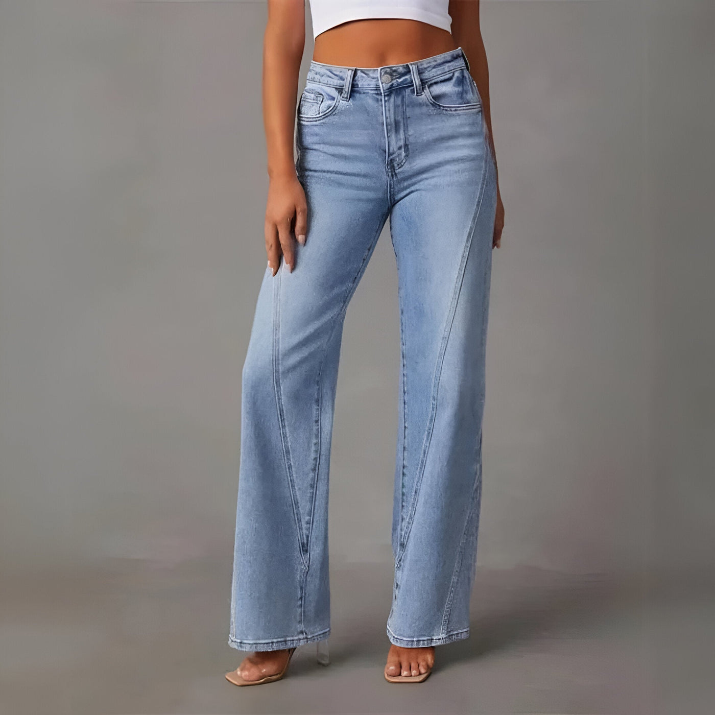 Dorothea - Weitgeschnittene Jeans - Hoher Bund