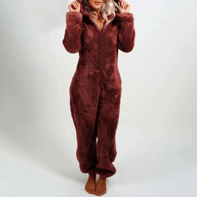 Eudora - Flauschiger Winter-Jumpsuit