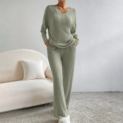 Evangeline - 2-Teiliges Lounge-Set - Rippmuster