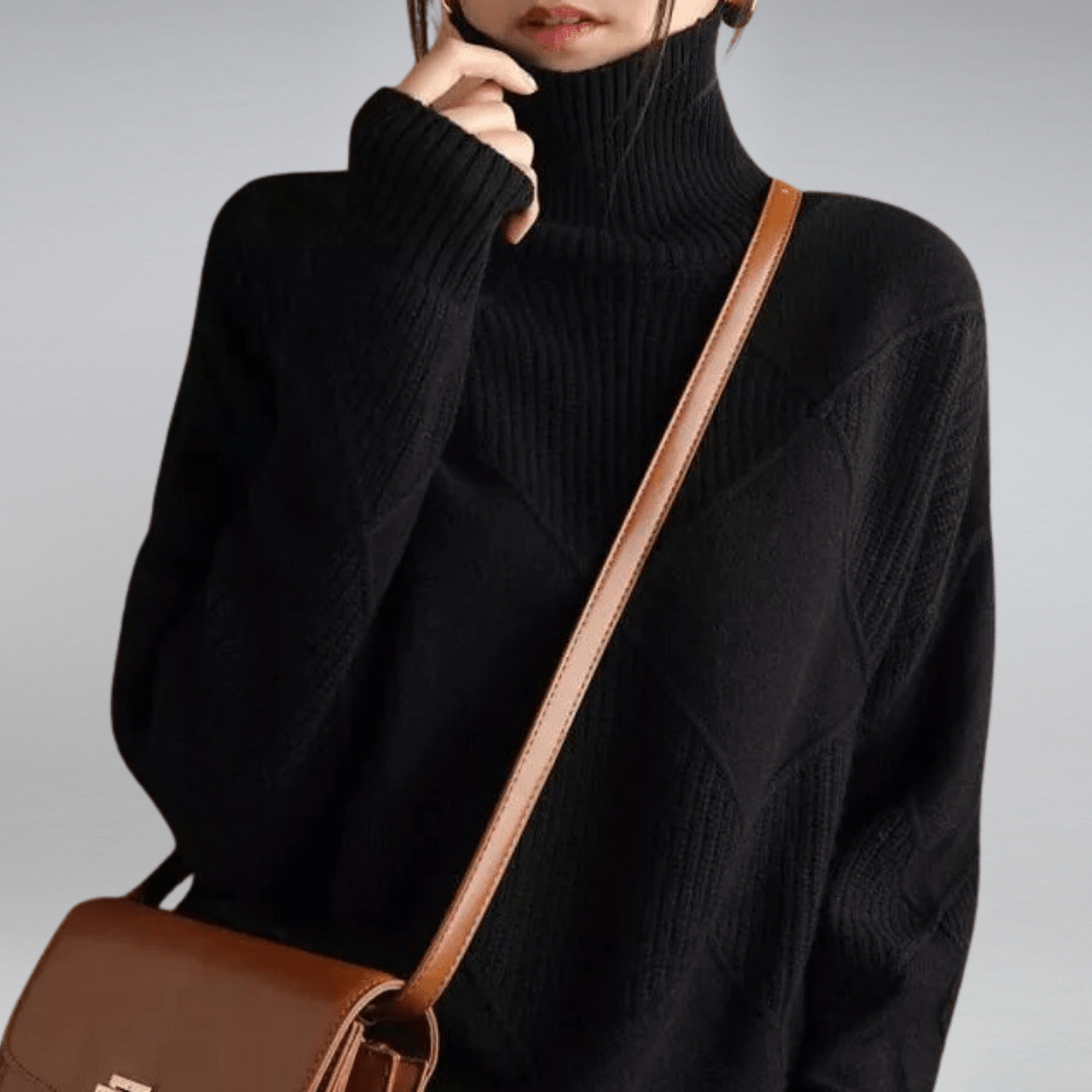 Everly - Strick-Rollkragenpullover
