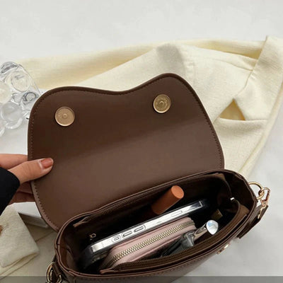 Fiona - Satteltasche aus Leder - Magnetklappe