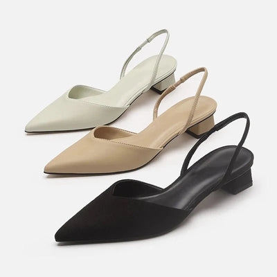 Izara - Spitz zulaufende Absätze - Slingback Stil