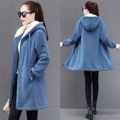 Kamila - Locker sitzender, klobiger Kapuzenpulli für Frauen