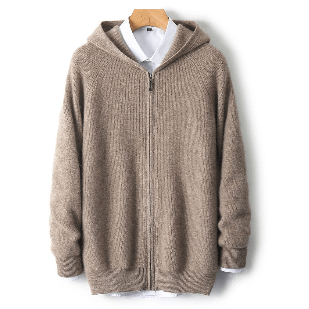 Kenton - Zip-Hoodie - Minimalistischer Rippstil