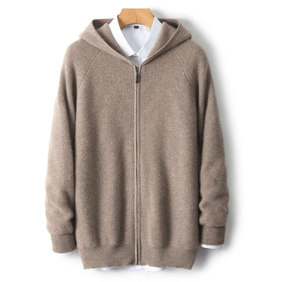Kenton - Zip-Hoodie - Minimalistischer Rippstil