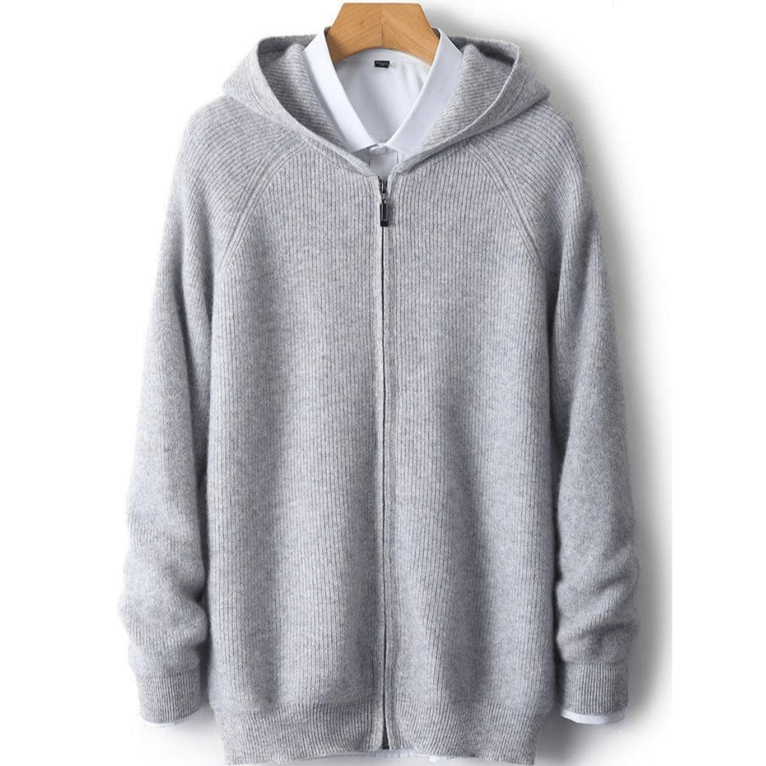 Kenton - Zip-Hoodie - Minimalistischer Rippstil