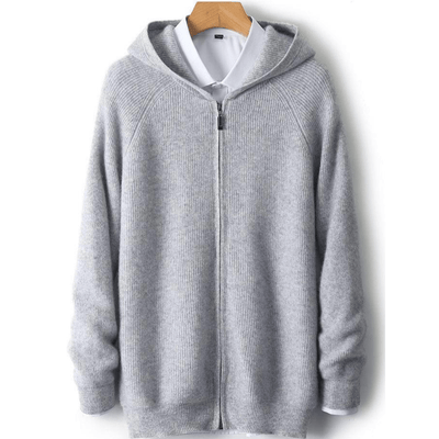 Kenton - Zip-Hoodie - Minimalistischer Rippstil