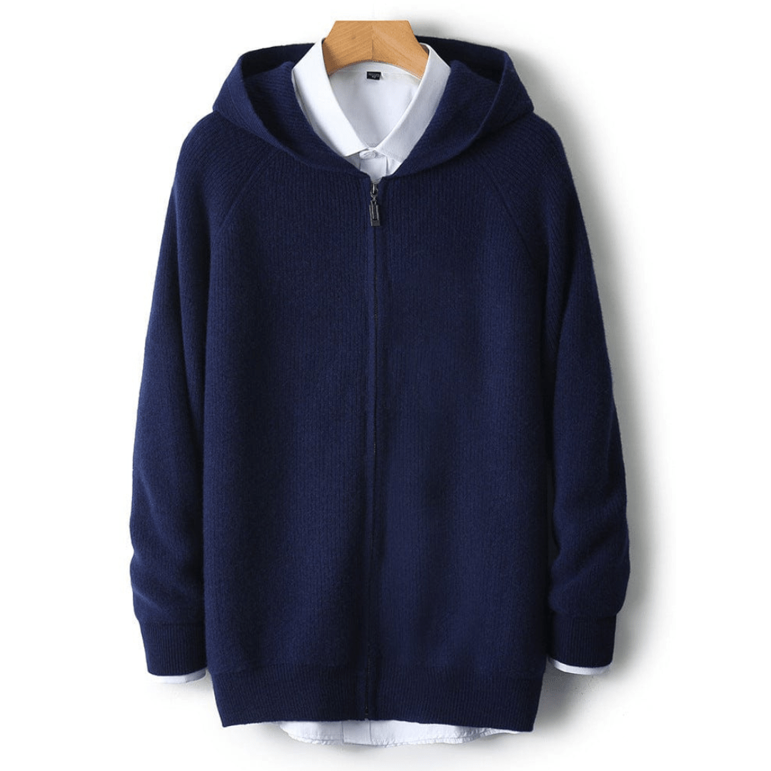 Kenton - Zip-Hoodie - Minimalistischer Rippstil