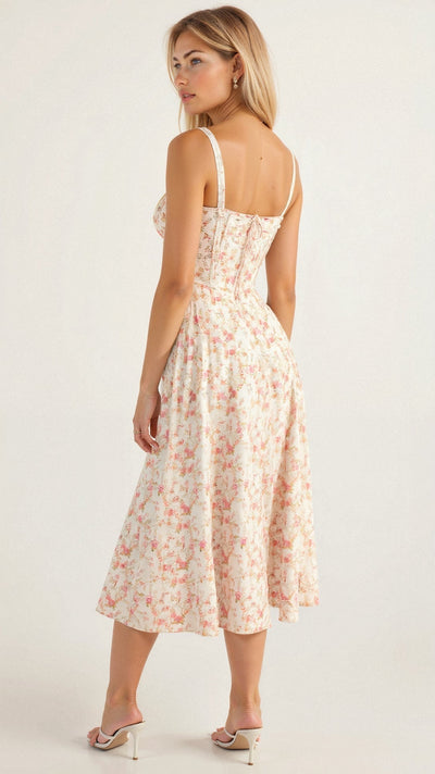 Tailliertes Bustierkleid | Schlitz-Detail | Feminine Silhouette